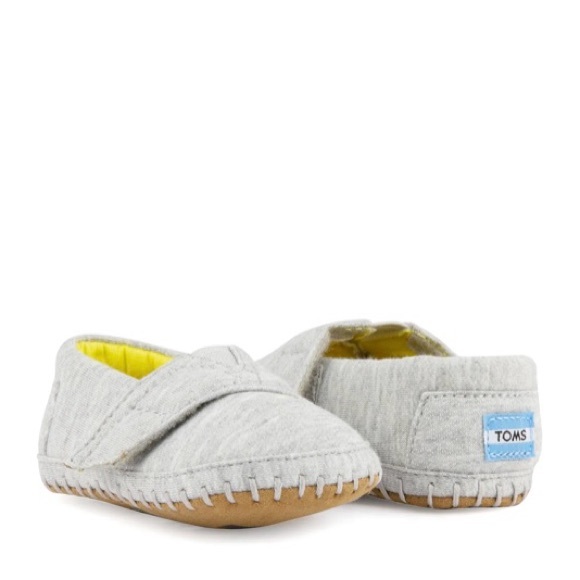 Toms Other - Size 2 Tiny TOMS Crib Alpargata in Grey Jersey